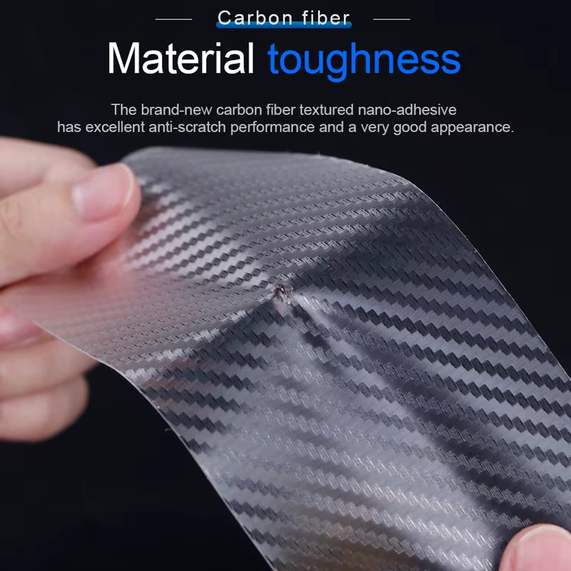 Carbon Fiber Car Sticker Door Edge Transparent Film anti Scratch Auto Door Sill Protector for Bumper Trunk Household Ca