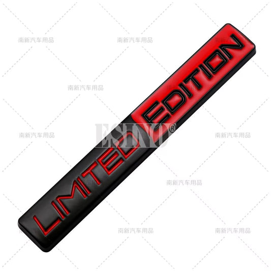 Car Styling 3D Limited Edition Decorative Metal Adhesive Emblem Rear Trunk Badge Fender Sticker Body Decal Car Accessories