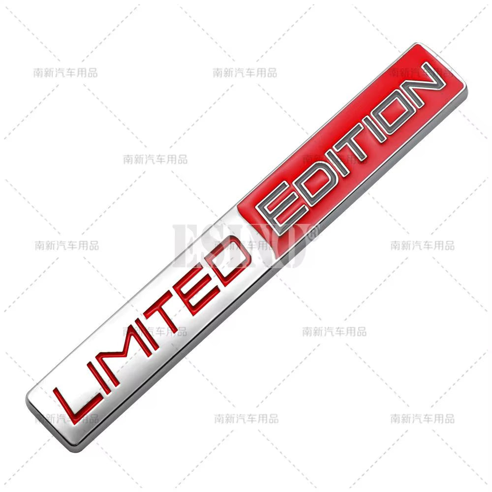 Car Styling 3D Limited Edition Decorative Metal Adhesive Emblem Rear Trunk Badge Fender Sticker Body Decal Car Accessories