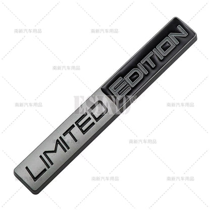 Car Styling 3D Limited Edition Decorative Metal Adhesive Emblem Rear Trunk Badge Fender Sticker Body Decal Car Accessories